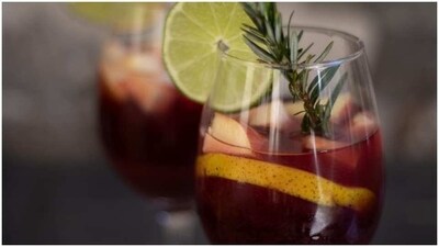 Sangria: This Spanish wine-based cocktail is made with red or white wine, fruit, brandy, and soda water. It's fruity, refreshing, and perfect for sipping on a hot summer day. (Unsplash) Sangria: This Spanish wine-based cocktail is made with red or white wine, fruit, brandy, and soda water. It's fruity, refreshing, and perfect for sipping on a hot summer day. (Unsplash)