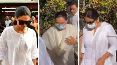 Deepika Padukone, Rani Mukerji, Vidya Balan arrived to pay their respects.
