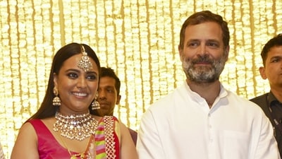 Actor Swara Bhaskar has voiced support for Congress leader Rahul Gandhi who loses his Lok Sabha seat after conviction in defamation case. (PTI) Actor Swara Bhaskar has voiced support for Congress leader Rahul Gandhi who loses his Lok Sabha seat after conviction in defamation case. (PTI)