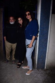 Sushmita Sen at a dubbing studio Thursday night. (Varinder Chawla) Sushmita Sen at a dubbing studio Thursday night. (Varinder Chawla)