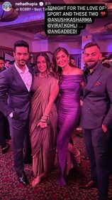 Neha Dhupia shared a picture from the event. Neha Dhupia shared a picture from the event.