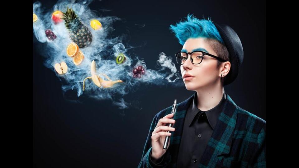 Sugary flavoured vapes are bad for the teeth – bad for oral health in general (though not as bad as regular cigarettes). (Shutterstock)