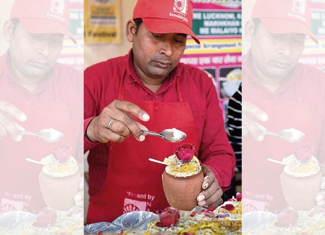 As always, visitors seemed to enjoy the Old Delhi version of Daulat ki Chaat. As always, visitors seemed to enjoy the Old Delhi version of Daulat ki Chaat.