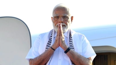 Prime Minister Narendra Modi arrives in Chennai on Thursday, (ANI/ PIB) Prime Minister Narendra Modi arrives in Chennai on Thursday, (ANI/ PIB)