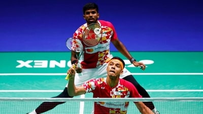 India's Chirag Shetty and Satwiksairaj Rankireddy in action (Action Images via Reuters)