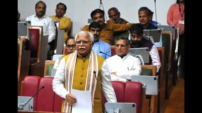 Haryana chief minister Manohar Lal Khattar. Haryana chief minister Manohar Lal Khattar.