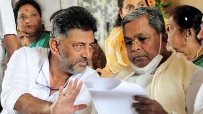 Karnataka Congress chief D K Shivakumar and former chief minister Siddaramaiah. (File Photo) Karnataka Congress chief D K Shivakumar and former chief minister Siddaramaiah. (File Photo)