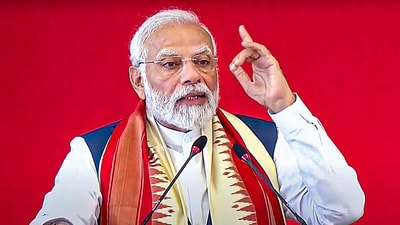 Prime Minister Narendra Modi speaks during the inauguration of Sri Madhusudan Sai Institute of Medical Science & Research, in Chikkaballapur, Saturday. (PTI) Prime Minister Narendra Modi speaks during the inauguration of Sri Madhusudan Sai Institute of Medical Science & Research, in Chikkaballapur, Saturday. (PTI)