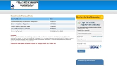 SAIL recruitment 2023: Apply for Executive and Non Executive posts at sailcareers.com SAIL recruitment 2023: Apply for Executive and Non Executive posts at sailcareers.com