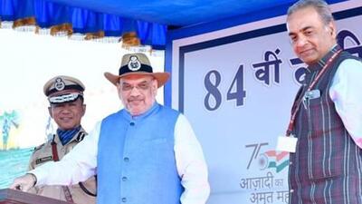 Union Home Minister Amit Shah attends 84th Raising Day celebrations of the Central Reserve Police Force (CRPF) in Bastar (Twitter/@PIB_India) Union Home Minister Amit Shah attends 84th Raising Day celebrations of the Central Reserve Police Force (CRPF) in Bastar (Twitter/@PIB_India)