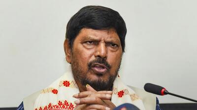 Union minister of state Ramdas Athawale on Friday termed disqualification of Congress MP Rahul Gandhi from the Lok Sabha a right decision. (PTI) Union minister of state Ramdas Athawale on Friday termed disqualification of Congress MP Rahul Gandhi from the Lok Sabha a right decision. (PTI)