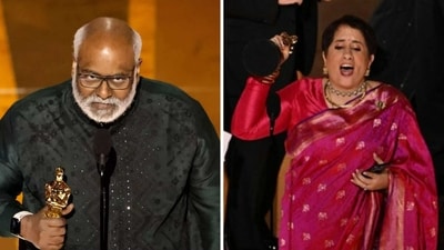 MM Keeravaani said Guneet Monga was hospitalized after her Oscar win. MM Keeravaani said Guneet Monga was hospitalized after her Oscar win.