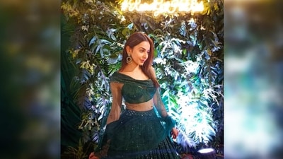 Sharing a series of photos, Rakul Preet captioned her post, "Naach gaana and bling 🤍 #familywedding." (Instagram/@rakulpreet) Sharing a series of photos, Rakul Preet captioned her post, "Naach gaana and bling 🤍 #familywedding." (Instagram/@rakulpreet)