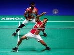 India's Chirag Shetty and Satwiksairaj Rankireddy in action (Action Images via Reuters)