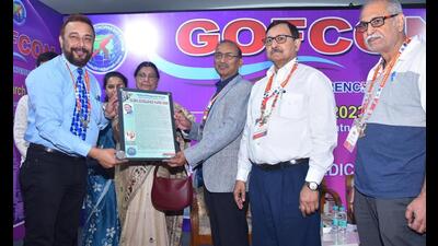 During the two-day seventh Global Orthopaedic Forum Conference in Patna on Sunday. (Santosh Kumar/HT Photo) During the two-day seventh Global Orthopaedic Forum Conference in Patna on Sunday. (Santosh Kumar/HT Photo)