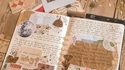 9. Write in a journal: Spend a few minutes writing in a journal, expressing gratitude or setting intentions for the day.&nbsp; (Pinterest)