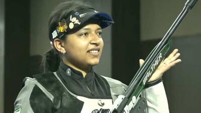 Sift Kaur Samra (Twitter/@India_AllSports) Sift Kaur Samra (Twitter/@India_AllSports)