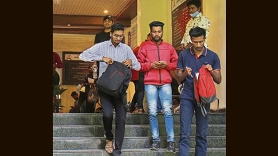 Officials said after mismanagement on the first day, additional steps ensured that the test went off smoothly. (RAVINDRA JOSHI/ HT PHOTO) Officials said after mismanagement on the first day, additional steps ensured that the test went off smoothly. (RAVINDRA JOSHI/ HT PHOTO)