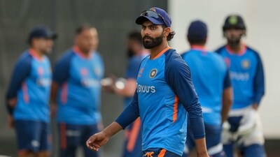 Indian cricketer Ravindra Jadeja during a practice session ahead of the 3rd ODI cricket match between India and Australia (PTI) Indian cricketer Ravindra Jadeja during a practice session ahead of the 3rd ODI cricket match between India and Australia (PTI)
