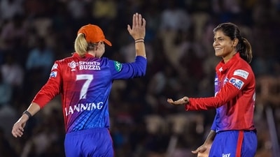 Meanwhile, Radha Yadav and Jess Jonassen took a wicket each for DC. (PTI)