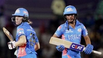 Chasing a target of 132 runs, MI reached 134/4 in 19.3 overs, with Nat Sciver-Brunt smacking an unbeaten knock of 60 runs off 55 balls. (PTI)