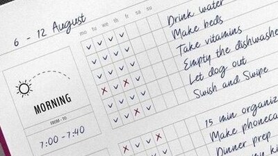 6. Plan your day: Take a few minutes to plan out your day, prioritize your tasks, and set goals.&nbsp; (Pinterest)