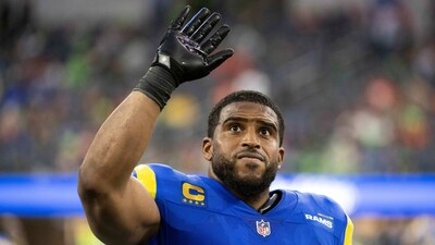 Former Los Angeles Rams linebacker Bobby Wagner (45) has headed back to the Seattle Seahawks after agreeing to a one-year deal. (AP) Former Los Angeles Rams linebacker Bobby Wagner (45) has headed back to the Seattle Seahawks after agreeing to a one-year deal. (AP)