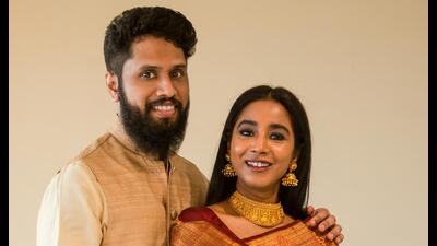 Shilpa Rao with her husband Ritesh Krishnan, a Lucknowite, during their visit to the state capital recently. Shilpa Rao with her husband Ritesh Krishnan, a Lucknowite, during their visit to the state capital recently.
