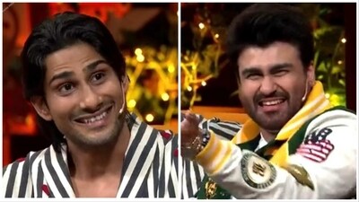 Aarya Babbar laughed at Prateik Babbar's workout videos with his trainer. Aarya Babbar laughed at Prateik Babbar's workout videos with his trainer.