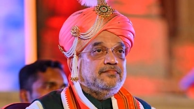 Union Home Minister Amit Shah during the statue unveiling of 12th Century social reformer Basaveshwara and Bengaluru founder Nadaprabhu Kempe Gowda in front of Vidhanasoudha, in Bengaluru, Sunday. (PTI) Union Home Minister Amit Shah during the statue unveiling of 12th Century social reformer Basaveshwara and Bengaluru founder Nadaprabhu Kempe Gowda in front of Vidhanasoudha, in Bengaluru, Sunday. (PTI)