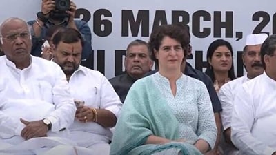 Police said no permission was given to the Congress to hold the satyagraha on Sunday.