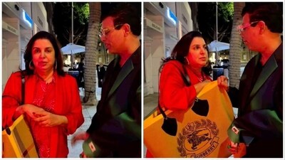 Farah Khan and Karan Johar have featured in yet another funny video. Farah Khan and Karan Johar have featured in yet another funny video.