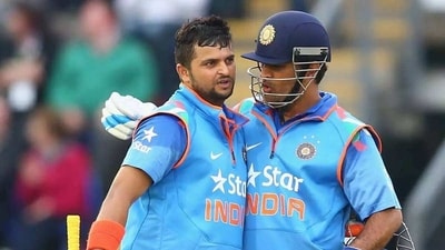 Suresh Raina with MS Dhoni Suresh Raina with MS Dhoni