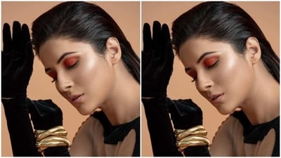 Styled by fashion stylist Maneka Hari Singhani, Shehnaaz wore her tresses open in a back brushed and a dewy look. (Instagram/@shehnaazgill) Styled by fashion stylist Maneka Hari Singhani, Shehnaaz wore her tresses open in a back brushed and a dewy look. (Instagram/@shehnaazgill)