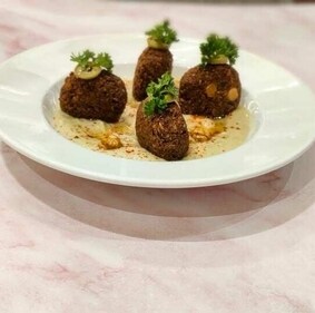 Falafel is a popular Middle Eastern food that is made from ground chickpeas or fava beans, herbs, and spices. (Chef Anees Khan) Falafel is a popular Middle Eastern food that is made from ground chickpeas or fava beans, herbs, and spices. (Chef Anees Khan)