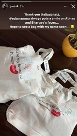 Jr NTR shared a photo of Alia's gift for his sons. Jr NTR shared a photo of Alia's gift for his sons.
