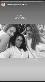 Kareena Kapoor with Malaika and Amrita Arora. Kareena Kapoor with Malaika and Amrita Arora.
