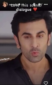 Neetu Kapoor shared Ranbir's movie clip on Instagram Stories. Neetu Kapoor shared Ranbir's movie clip on Instagram Stories.