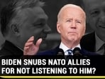 BIDEN SNUBS NATO ALLIES FOR NOT LISTENING TO HIM? BIDEN SNUBS NATO ALLIES FOR NOT LISTENING TO HIM?