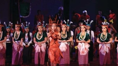Sangai Festival, Manipur: The Sangai Festival is a celebration of the indigenous culture of Manipur. The festival is named after the Sangai deer, which is found only in the state. (Pinterest) Sangai Festival, Manipur: The Sangai Festival is a celebration of the indigenous culture of Manipur. The festival is named after the Sangai deer, which is found only in the state. (Pinterest)