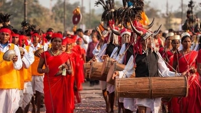 Bastar Dussehra, Chhattisgarh: Bastar Dussehra is a unique festival celebrated by the tribes of Bastar in Chhattisgarh. The festival is marked by the worship of the local goddess Danteshwari and the making of traditional handicrafts. (Pinterest) Bastar Dussehra, Chhattisgarh: Bastar Dussehra is a unique festival celebrated by the tribes of Bastar in Chhattisgarh. The festival is marked by the worship of the local goddess Danteshwari and the making of traditional handicrafts. (Pinterest)