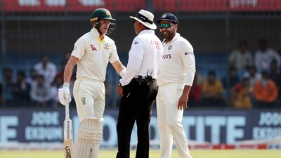 Australia's Marnus Labuschagne with India captain Rohit Sharma (ANI) Australia's Marnus Labuschagne with India captain Rohit Sharma (ANI)
