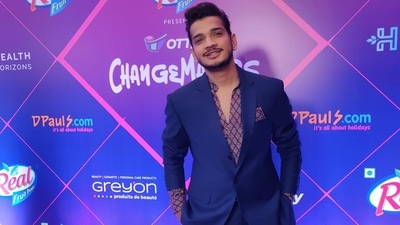 Stand-up comedian Munawar Faruqui clicked at the OTTPlay Changemakers Award 2023. (HT Photo) Stand-up comedian Munawar Faruqui clicked at the OTTPlay Changemakers Award 2023. (HT Photo)