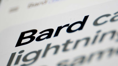A portion of Google's Bard website is shown in Glenside, Pa., Monday. (AP) A portion of Google's Bard website is shown in Glenside, Pa., Monday. (AP)