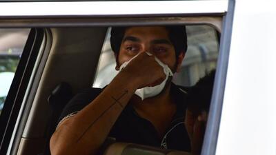 Mumbai, India - March 20, 2023: Accused Sumer Dharmesh Merchant (23) (Black T-shirt) produced before the Bhoiwada Court by Mumbai police, in the accident case that hit 58-year-old Rajalakshmi Vijay, CEO of a tech firm by his speeding car while jogging along Worli sea face early on Sunday, killing her on the spot, in Mumbai, India, on Monday, March 20, 2023. (Photo by Bhushan Koyande/HT Photo) (HT PHOTO) Mumbai, India - March 20, 2023: Accused Sumer Dharmesh Merchant (23) (Black T-shirt) produced before the Bhoiwada Court by Mumbai police, in the accident case that hit 58-year-old Rajalakshmi Vijay, CEO of a tech firm by his speeding car while jogging along Worli sea face early on Sunday, killing her on the spot, in Mumbai, India, on Monday, March 20, 2023. (Photo by Bhushan Koyande/HT Photo) (HT PHOTO)