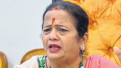 Mumbai, India - November 25, 2020: Mumbai Mayor Kishori Pednekar during an interview at Mayor bungalow, Byculla in Mumbai, India, on Wednesday, November 25, 2020.(Photo By Pratik Chorge/Hindustan Times) (Pratik Chorge/HT PHOTO) Mumbai, India - November 25, 2020: Mumbai Mayor Kishori Pednekar during an interview at Mayor bungalow, Byculla in Mumbai, India, on Wednesday, November 25, 2020.(Photo By Pratik Chorge/Hindustan Times) (Pratik Chorge/HT PHOTO)