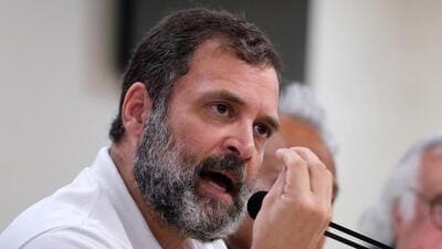 Rahul Gandhi on Saturday said that he will keep questioning Prime Minister Narendra Modi’s ties with tycoon Gautam Adani even after being disqualified as a member of parliament (Bloomberg File)