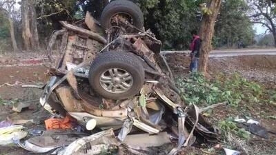 The attack on BJP MLA’s convoy took place between Kuakonta and Syamgiri in Dantewada. In the aftermath of the explosion, a crater could be seen in the ground. (File Photo) The attack on BJP MLA’s convoy took place between Kuakonta and Syamgiri in Dantewada. In the aftermath of the explosion, a crater could be seen in the ground. (File Photo)