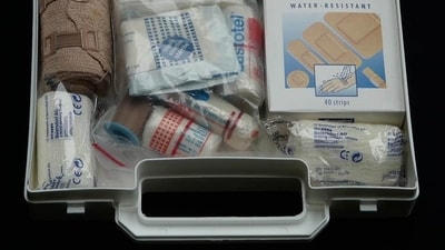 First Aid kit: It's always a good idea to bring a small first aid kit with essentials like antiseptic cream, bandages, and pain relievers.&nbsp; (Pixabay)