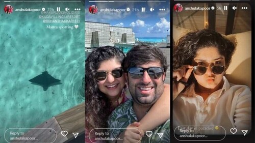 Anshula had shared a video of a manta underwater. Anshula had shared a video of a manta underwater.